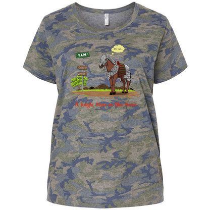 Ladies Curvy Jersey - 63WRHZLN - Vintage Camo - 5