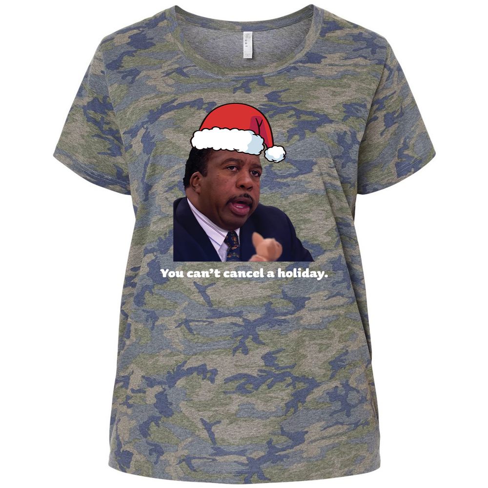 Ladies Curvy Jersey - TE6ZCH6U - Vintage Camo - 5