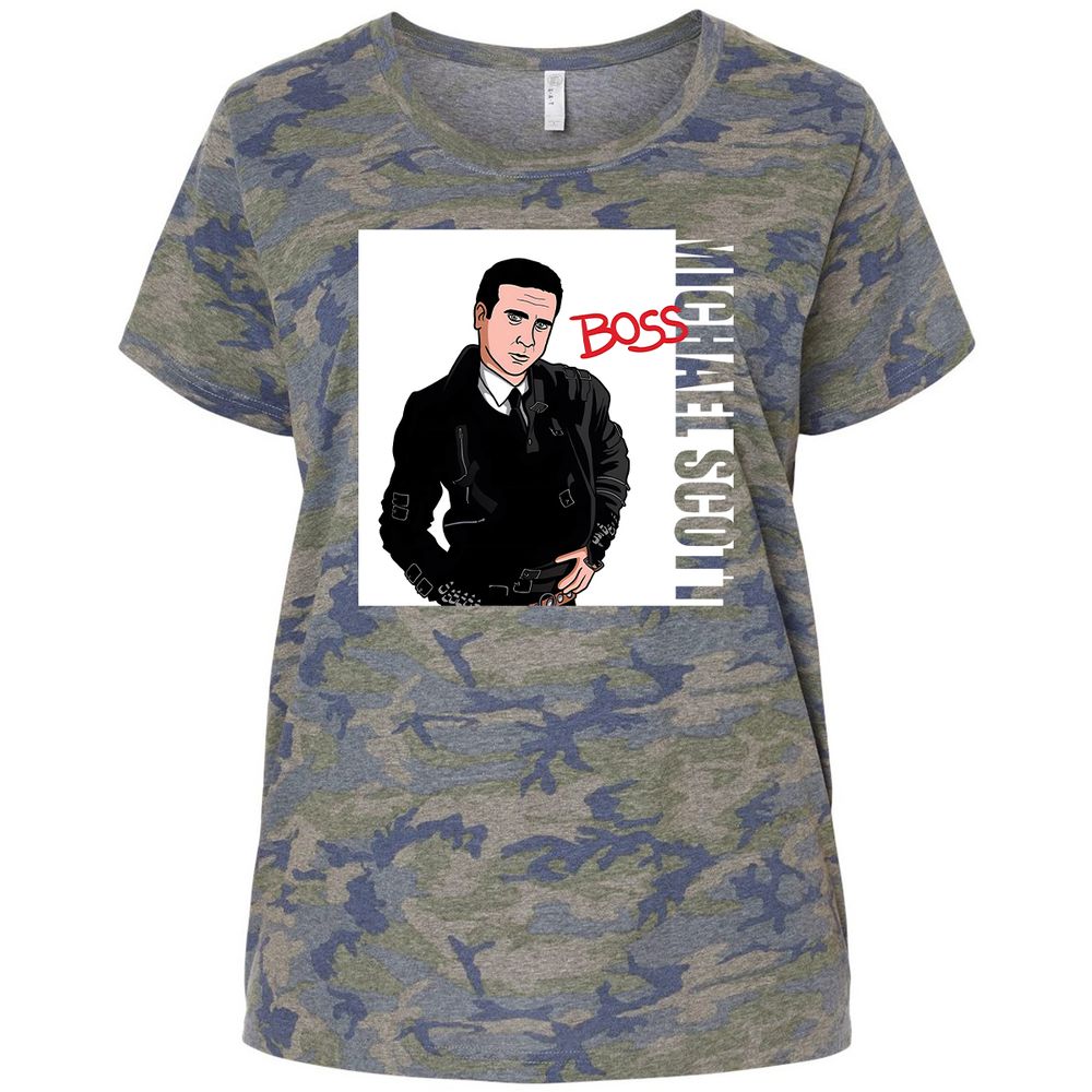 Ladies Curvy Jersey - QMVW9XWW - Vintage Camo - 5