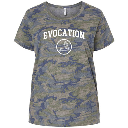 Ladies Curvy Jersey - 6EQN9AHJ - Vintage Camo - 5