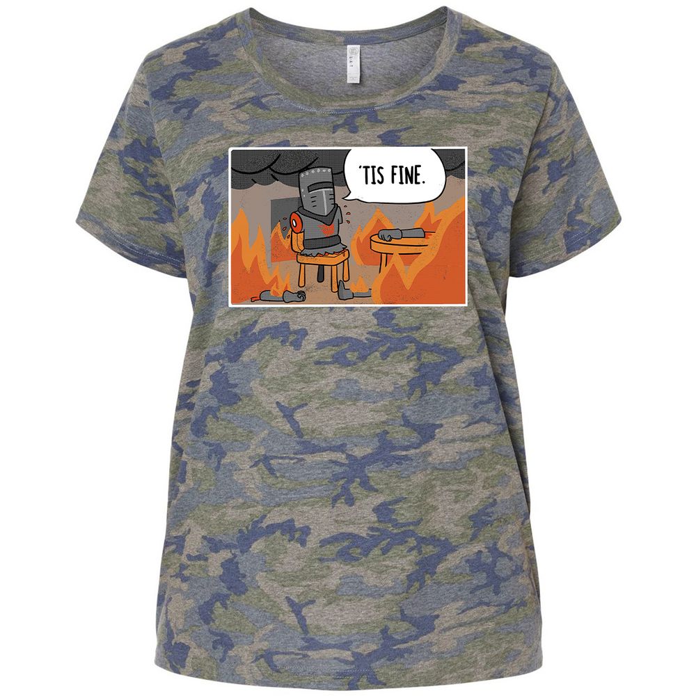 Ladies Curvy Jersey - MWL683L3 - Vintage Camo - 5