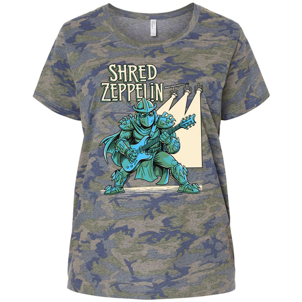 Ladies Curvy Jersey - PPZRW9EU - Vintage Camo - 5