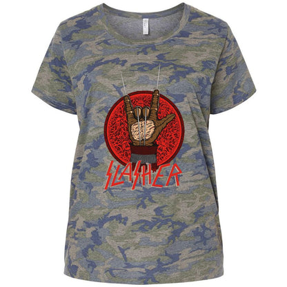 Ladies Curvy Jersey - RZEXJMFV - Vintage Camo - 5