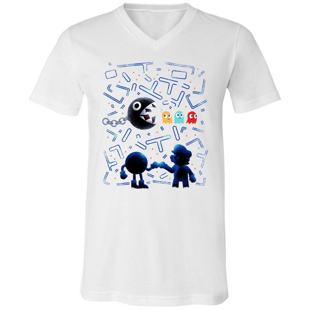Unisex V-Neck T-Shirt - J5ULUUCA - White - 5
