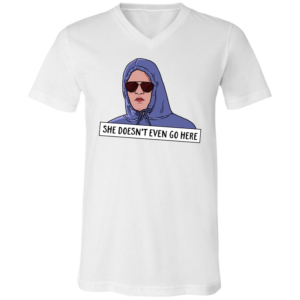 Unisex V-Neck T-Shirt - Z4CQ9BYG - White - 5