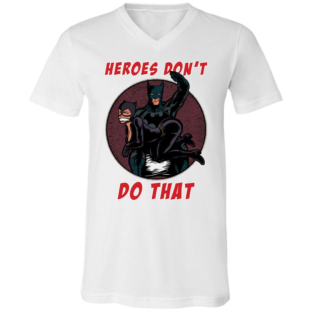 Unisex V-Neck T-Shirt - 69MNRHJ6 - White - 5