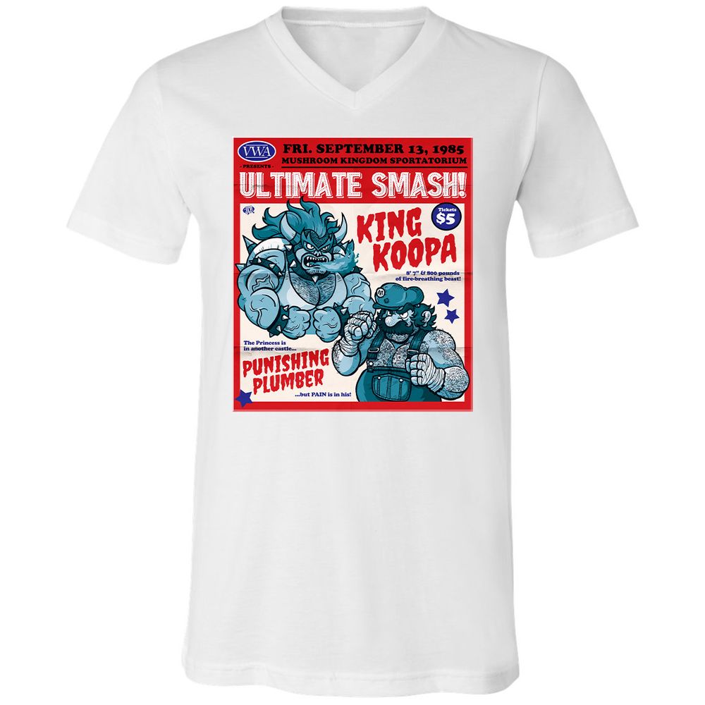 Unisex V-Neck T-Shirt - F5QCC2Q6 - White - 5
