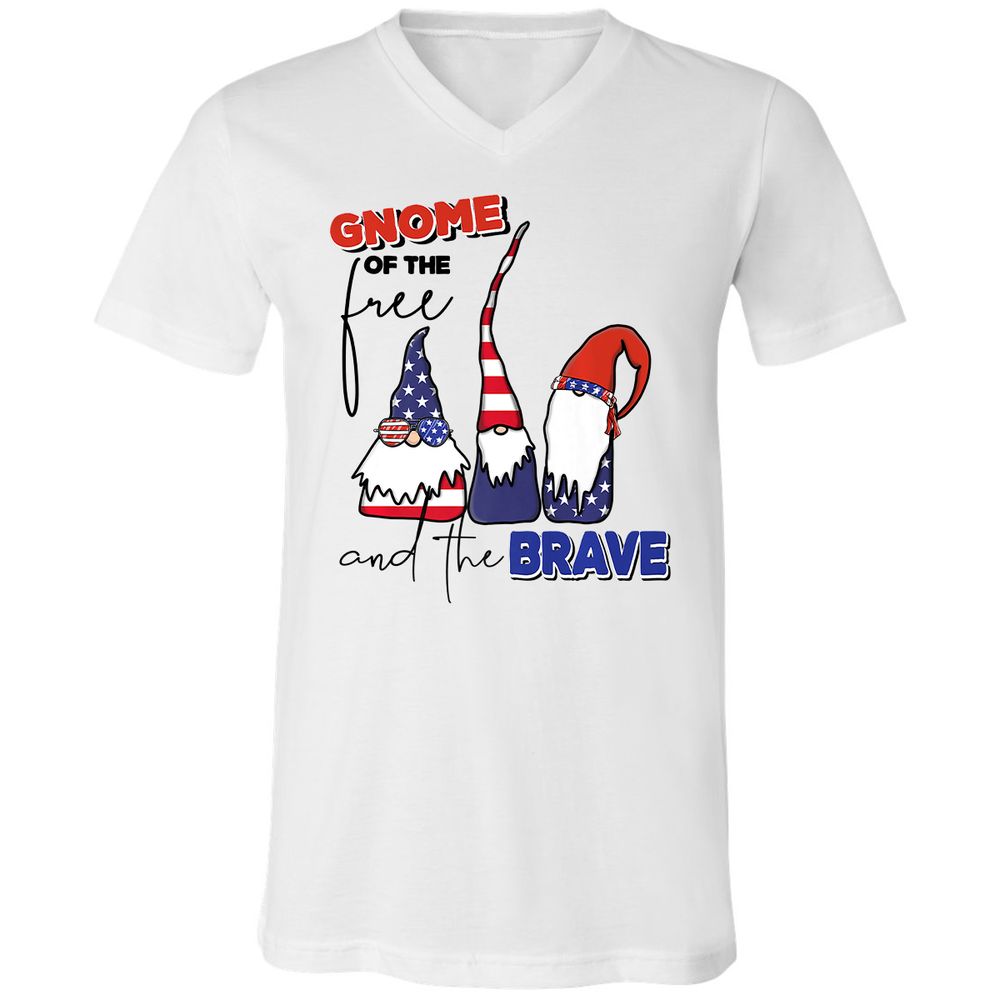 Unisex V-Neck T-Shirt - K89GRAUJ - White - 5