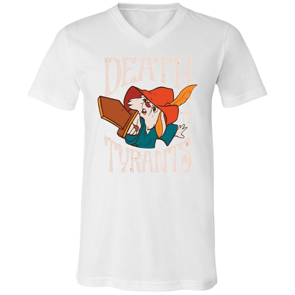 Unisex V-Neck T-Shirt - HLSQTFQ3 - White - 5