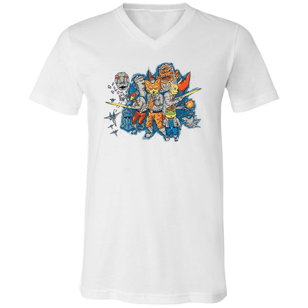 Unisex V-Neck T-Shirt - WGW224UY - White - 5