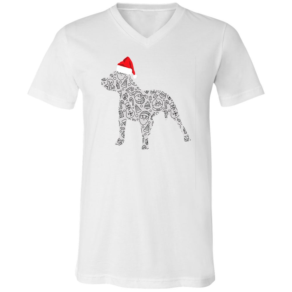 Unisex V-Neck T-Shirt - GM6QHPL8 - White - 5