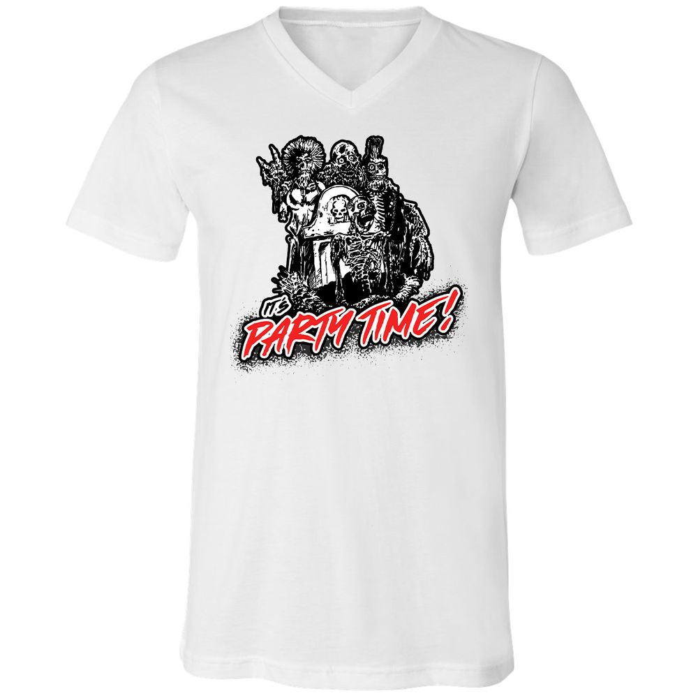 Unisex V-Neck T-Shirt - 7N3BMNV9 - White - 5