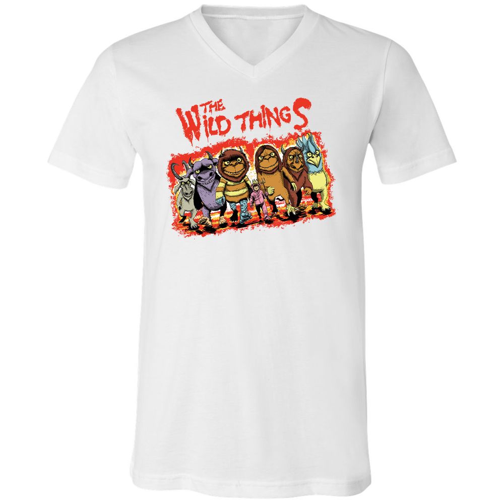 Unisex V-Neck T-Shirt - 9BBMXRZX - White - 5