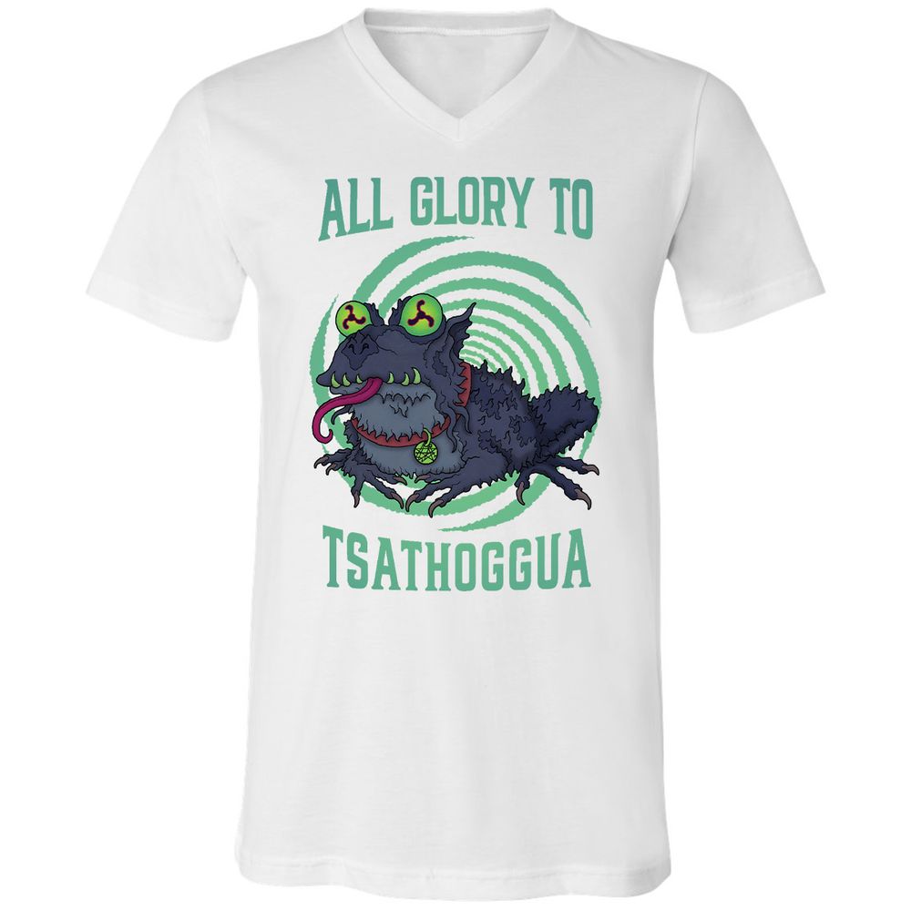 Unisex V-Neck T-Shirt - 2R1FEV9B - White - 5