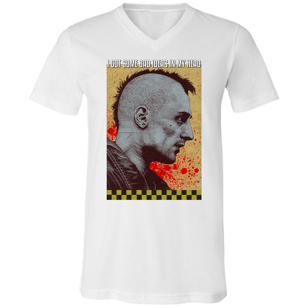 Unisex V-Neck T-Shirt - WHZK5HNE - White - 5