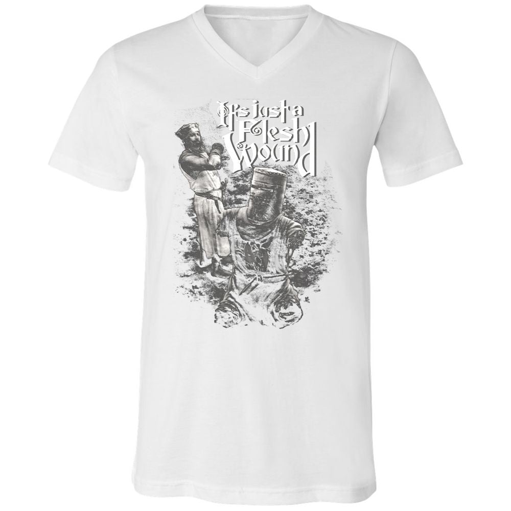 Unisex V-Neck T-Shirt - 3RX4WKVB - White - 5