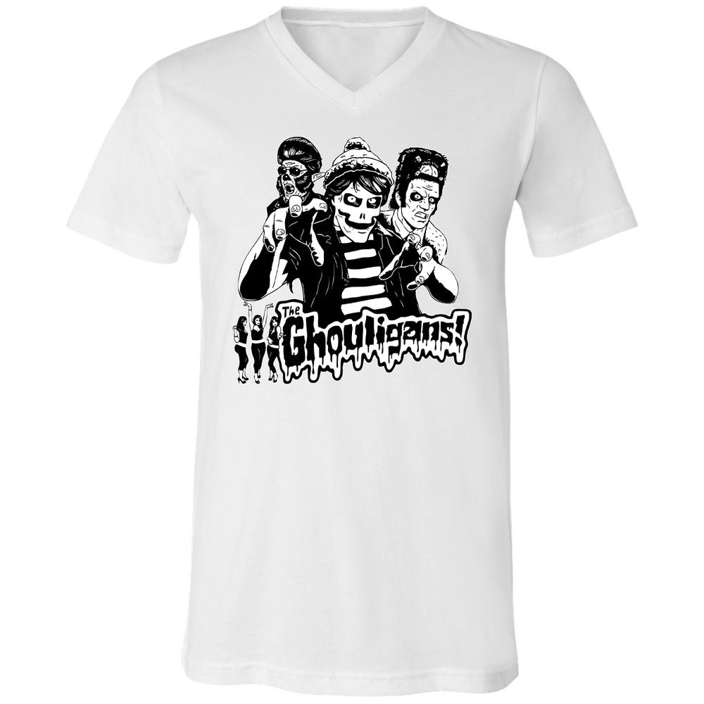 Unisex V-Neck T-Shirt - 8Z9AL7SD - White - 5