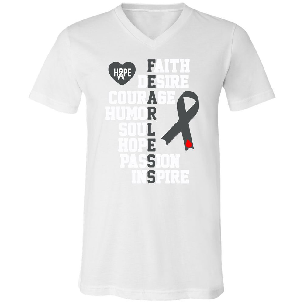 Unisex V-Neck T-Shirt - 6TN3R8AU - White - 5