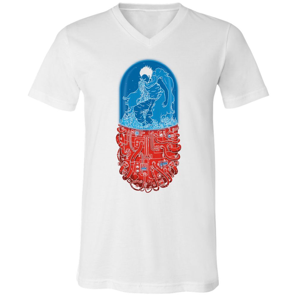 Unisex V-Neck T-Shirt - M3G8DWDT - White - 5
