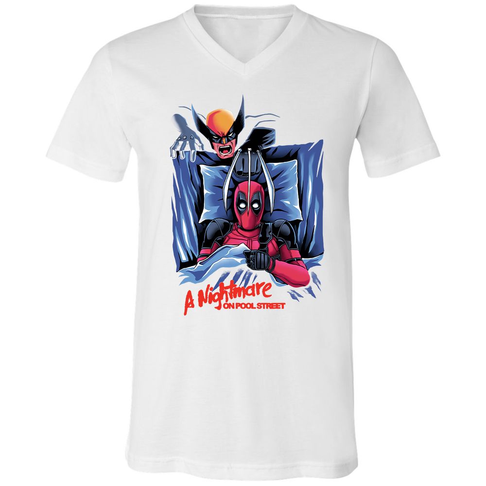 Unisex V-Neck T-Shirt - Z2QU7LS1 - White - 5