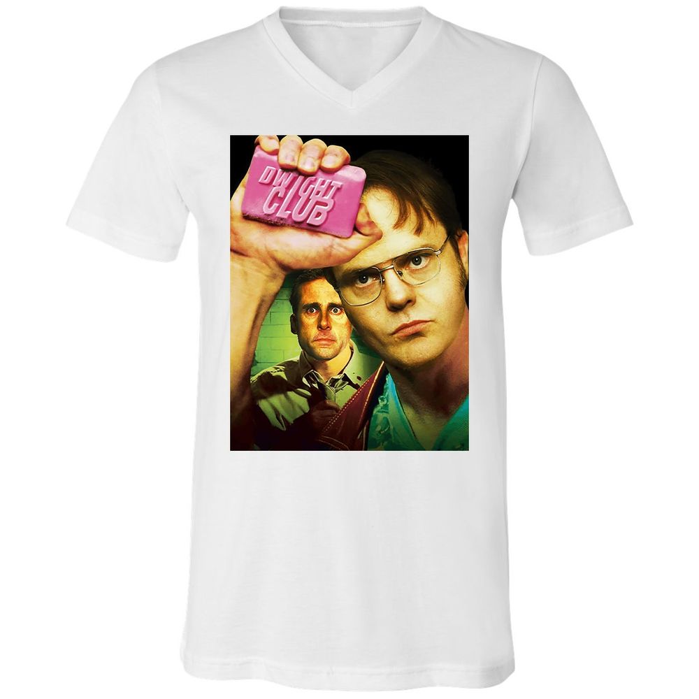 Unisex V-Neck T-Shirt - MZSRSNQJ - White - 5