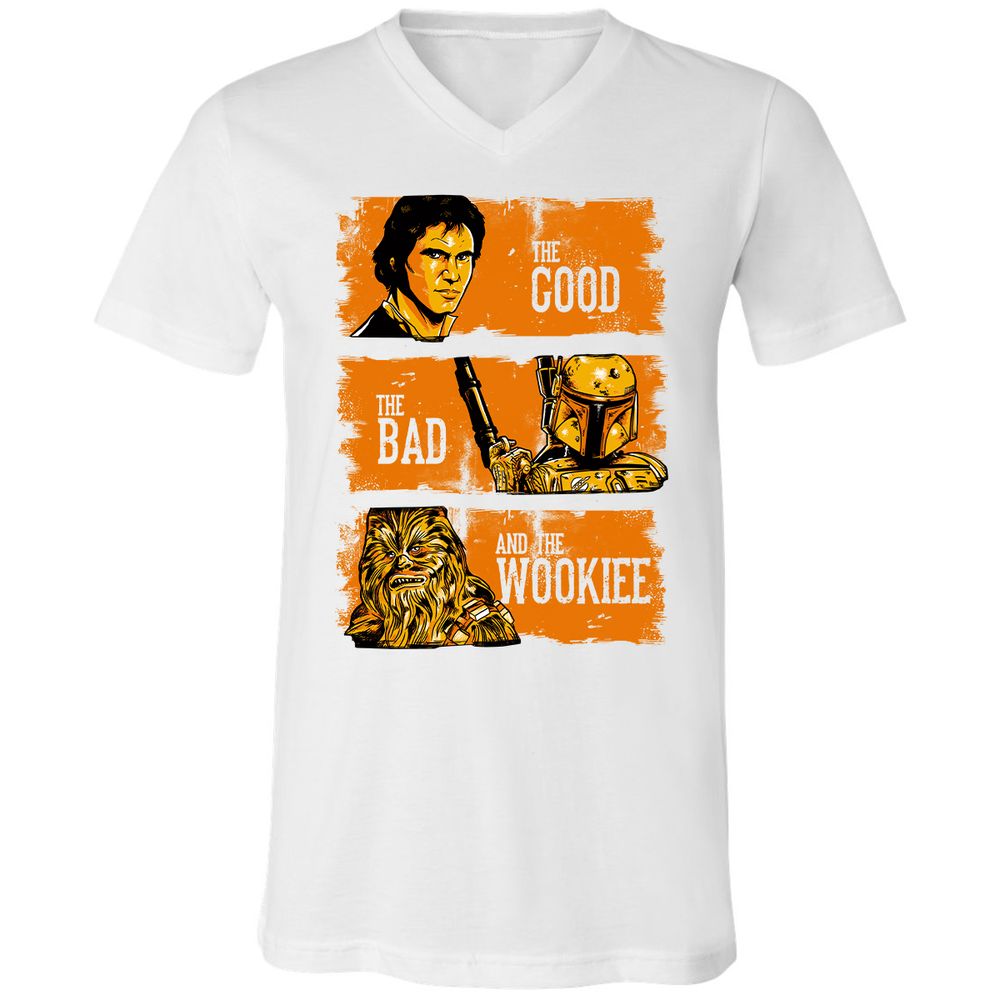 Unisex V-Neck T-Shirt - MR1DTZ7B - White - 5