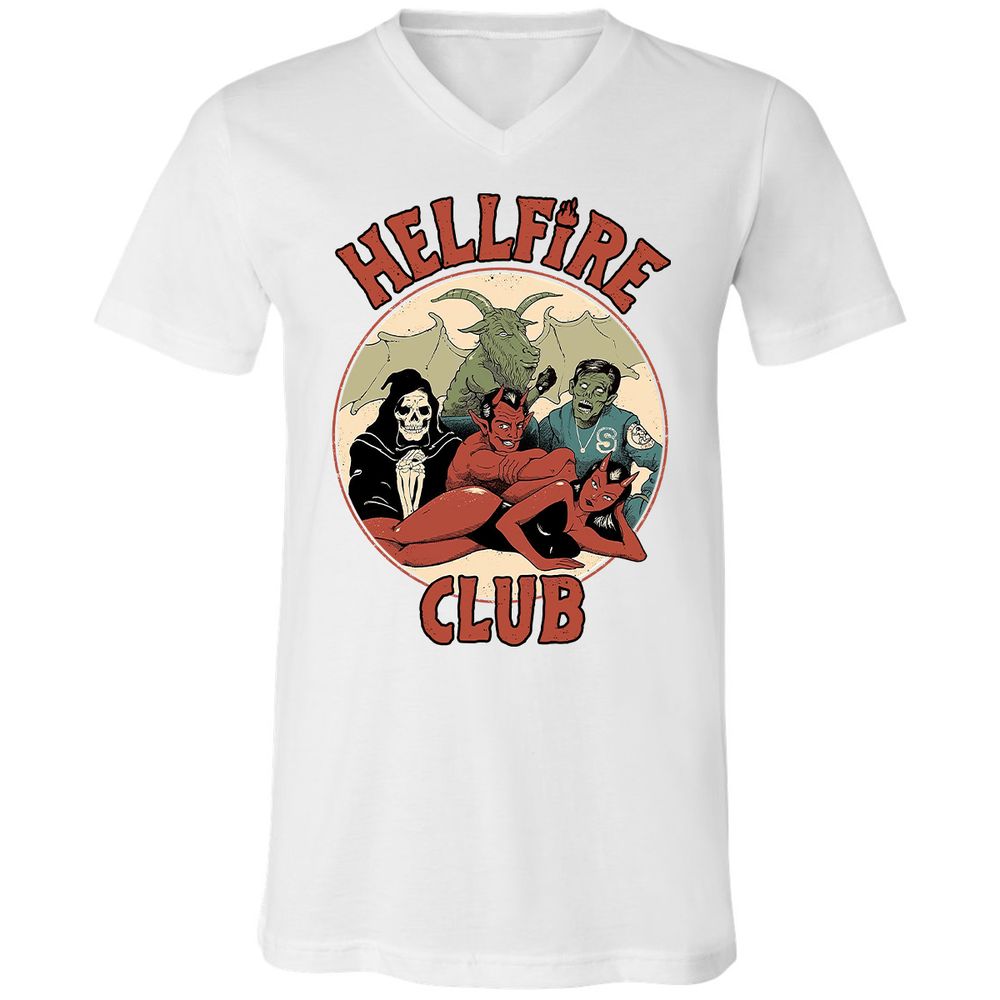 Unisex V-Neck T-Shirt - WQ2ADANK - White - 5