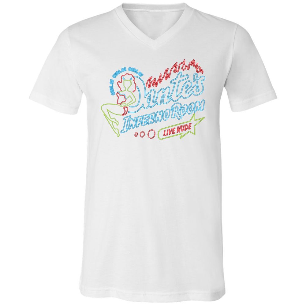 Unisex V-Neck T-Shirt - 5254ADRV - White - 5