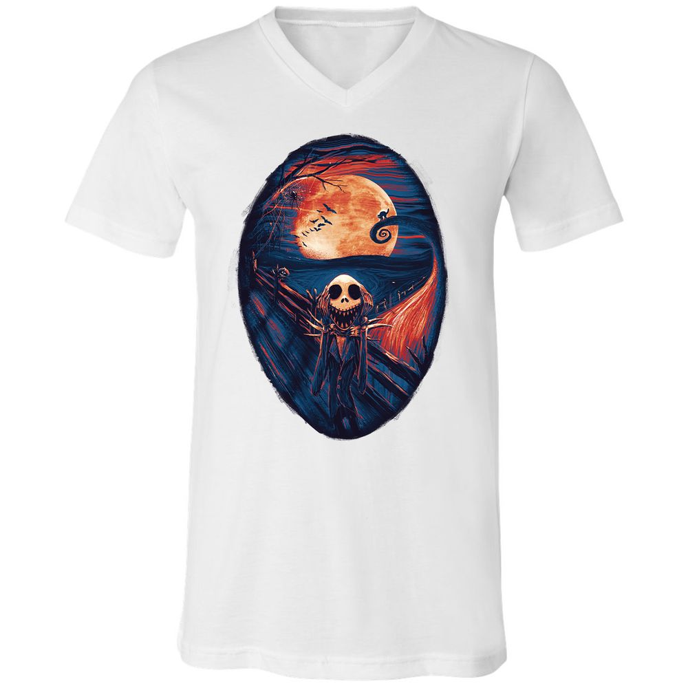 Unisex V-Neck T-Shirt - UTRDV6EQ - White - 5