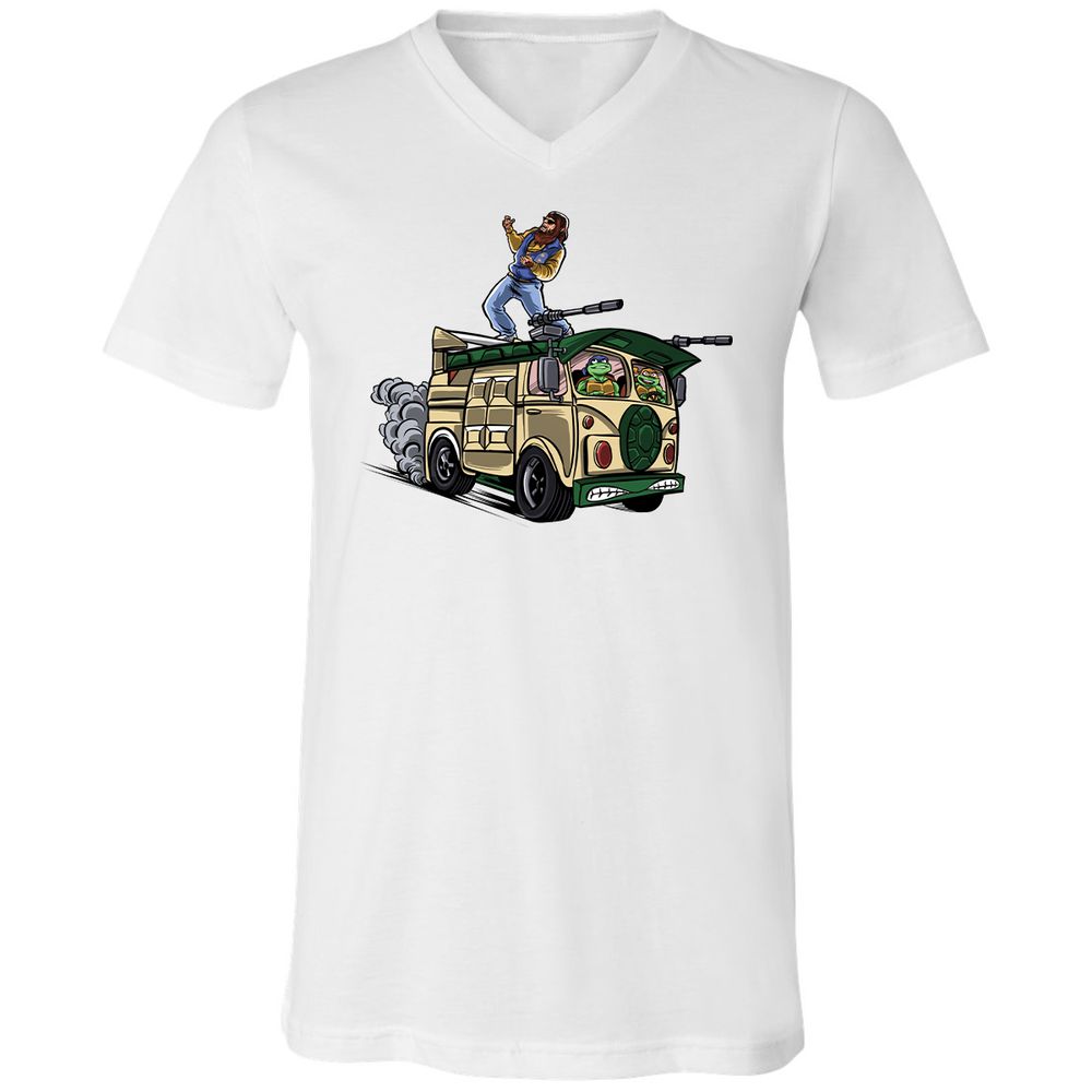 Unisex V-Neck T-Shirt - EYEQUJ66 - White - 5