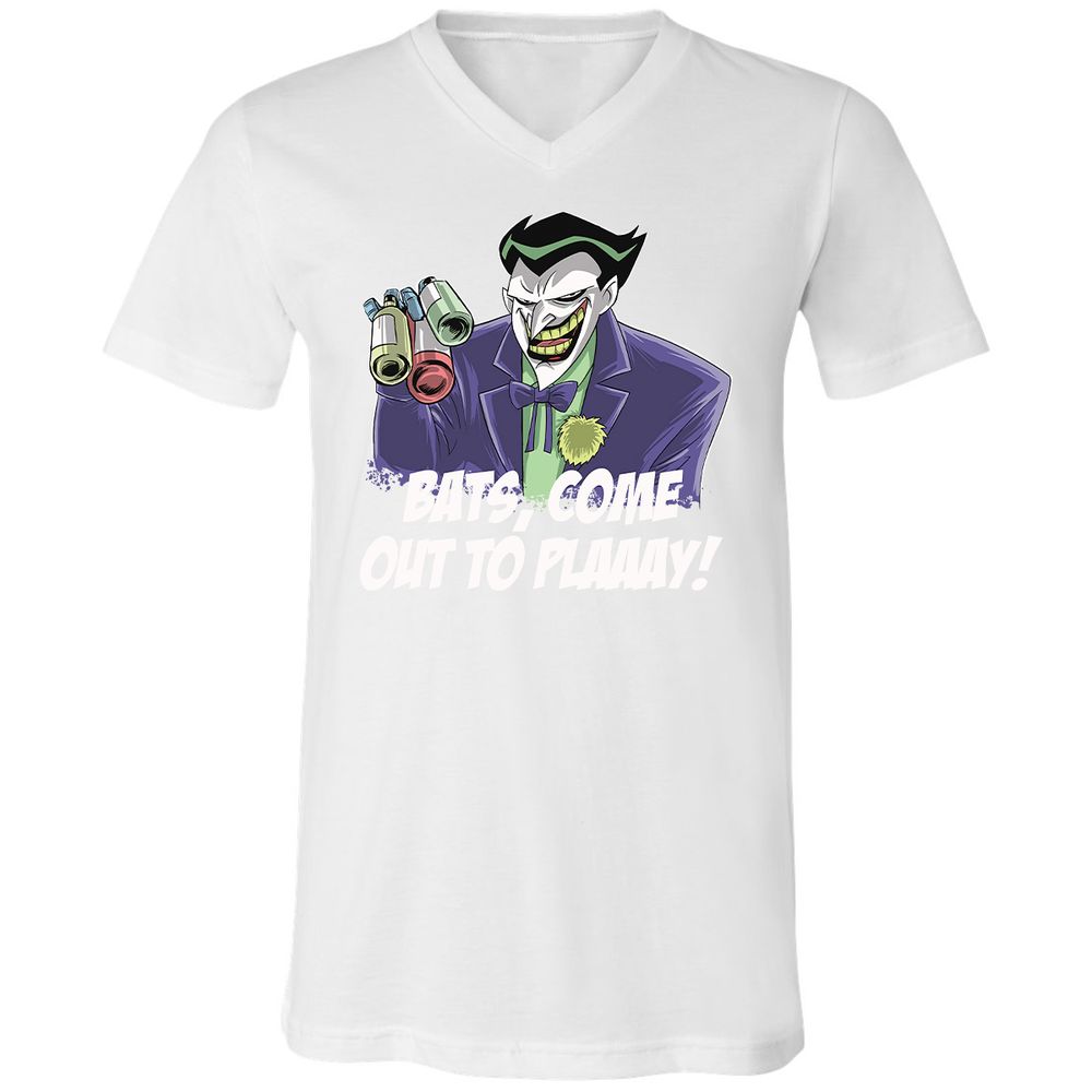 Unisex V-Neck T-Shirt - 9HKHLTE6 - White - 5