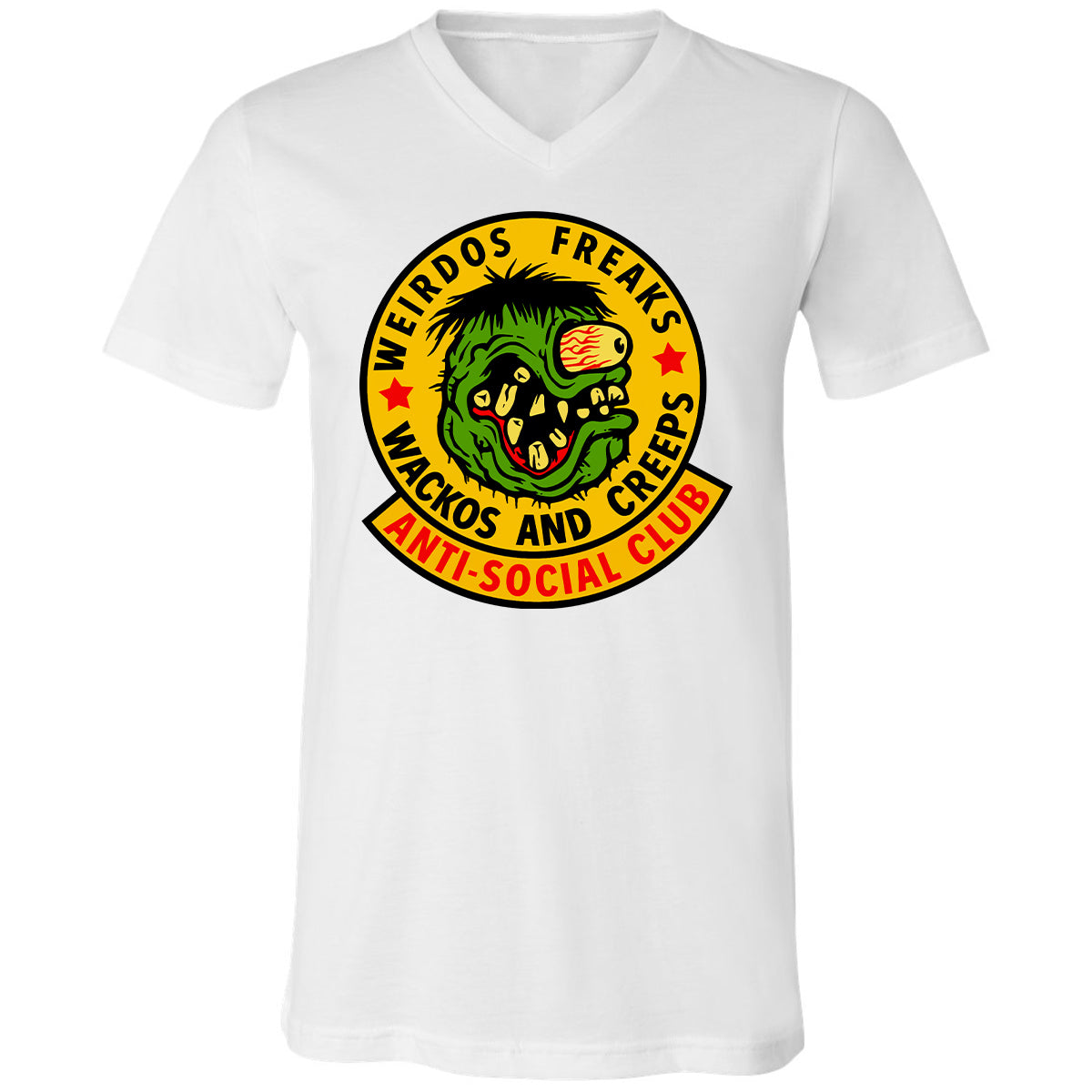 Unisex V-Neck T-Shirt - 24WZ6F8J - White - 5