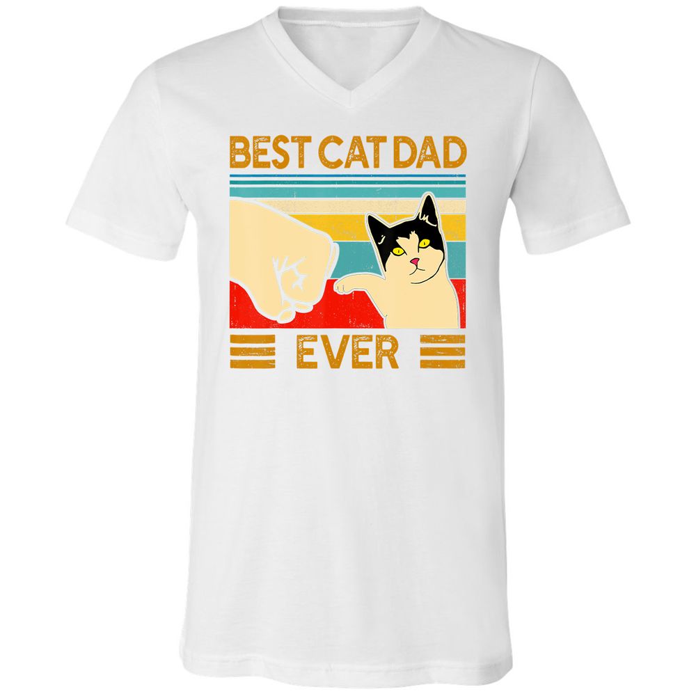 Unisex V-Neck T-Shirt - 52F8KP6W - White - 5