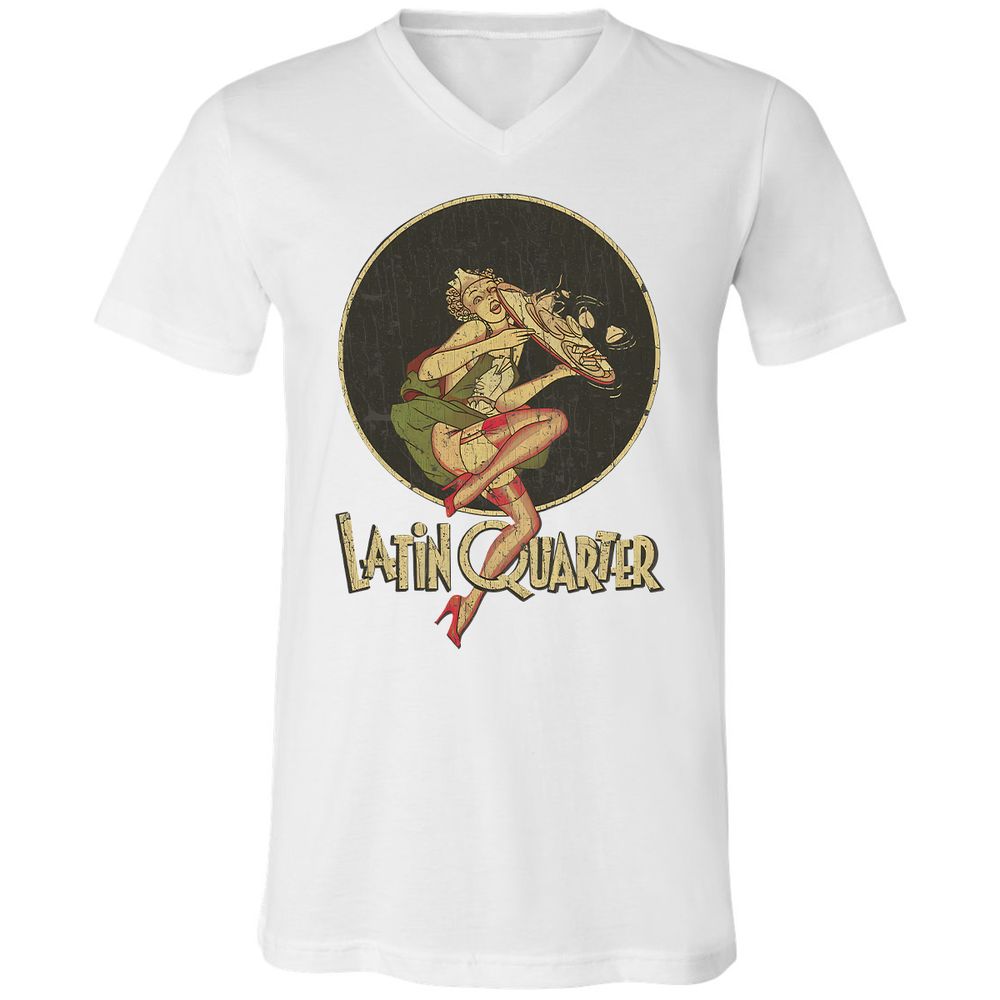 Unisex V-Neck T-Shirt - 5RU775VE - White - 5
