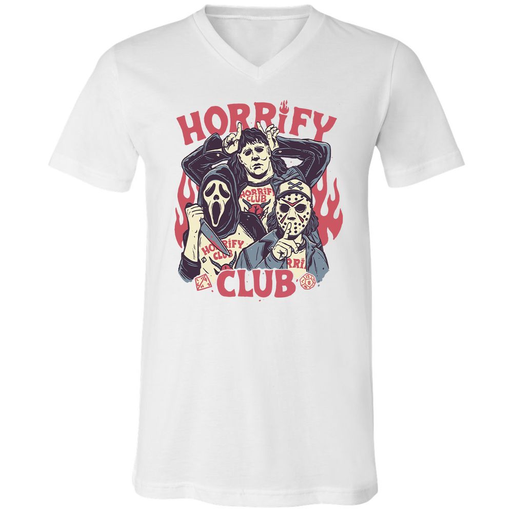 Unisex V-Neck T-Shirt - D4KH9HC6 - White - 5