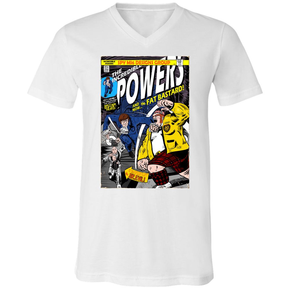 Unisex V-Neck T-Shirt - G4E3GB6M - White - 5