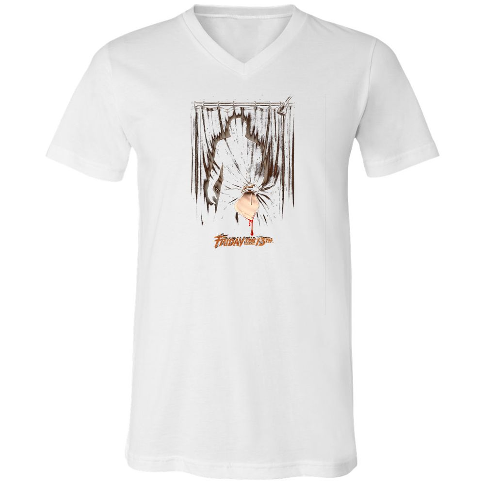 Unisex V-Neck T-Shirt - KF8ZYEAB - White - 5