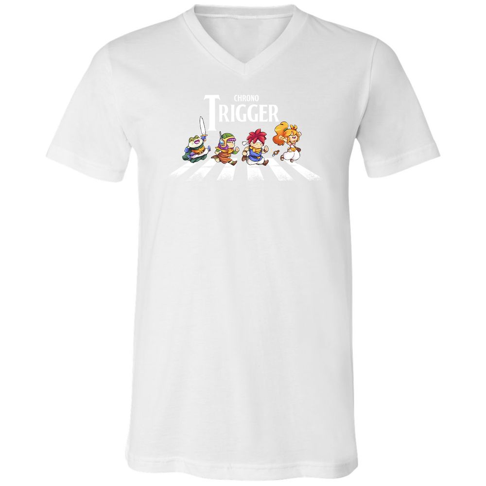 Unisex V-Neck T-Shirt - A8PS1XJ5 - White - 5