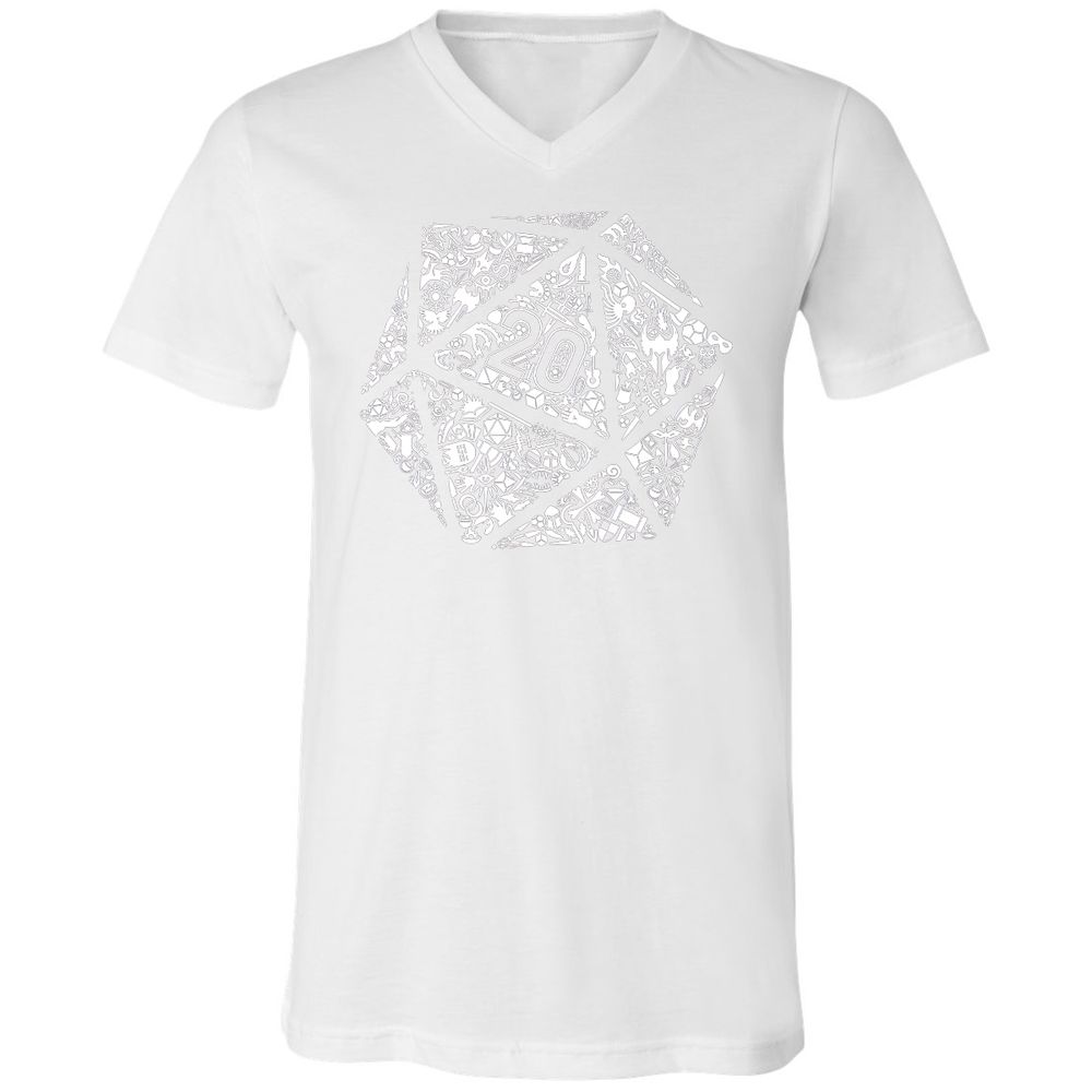 Unisex V-Neck T-Shirt - A91VEZJ4 - White - 5