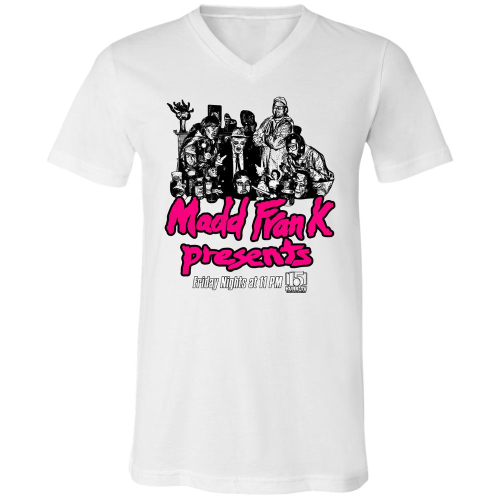 Unisex V-Neck T-Shirt - KQ1QJ6K8 - White - 5