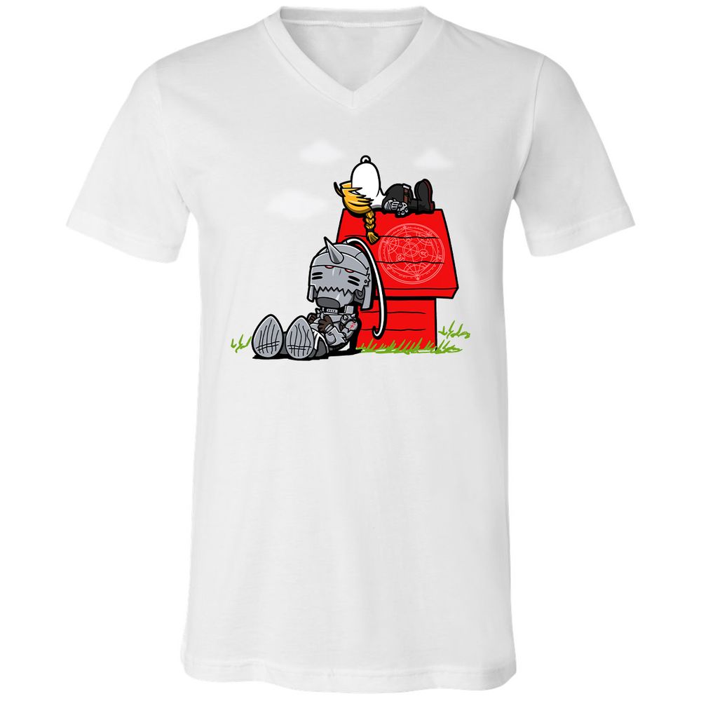 Unisex V-Neck T-Shirt - N9ANYMF8 - White - 5
