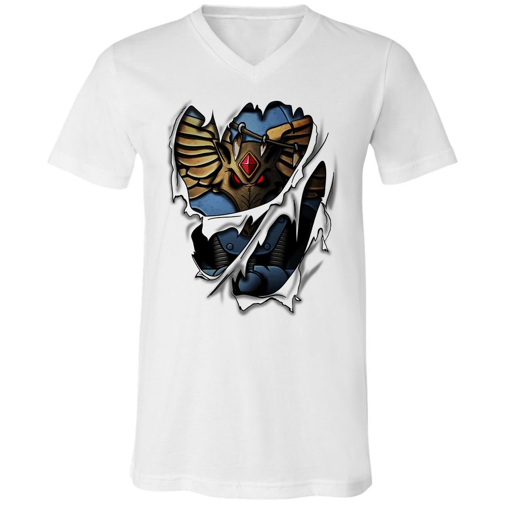 Unisex V-Neck T-Shirt - 1D56HJA3 - White - 5