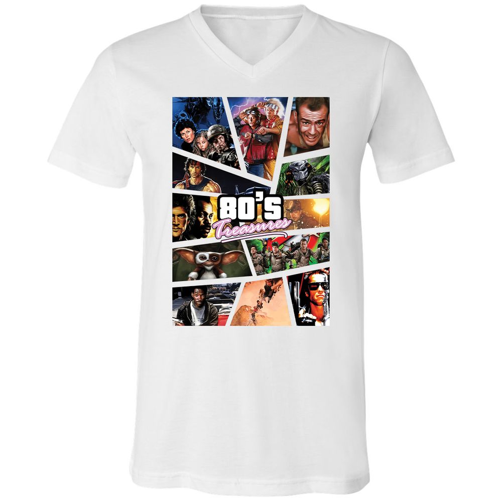 Unisex V-Neck T-Shirt - WQKB9N55 - White - 5