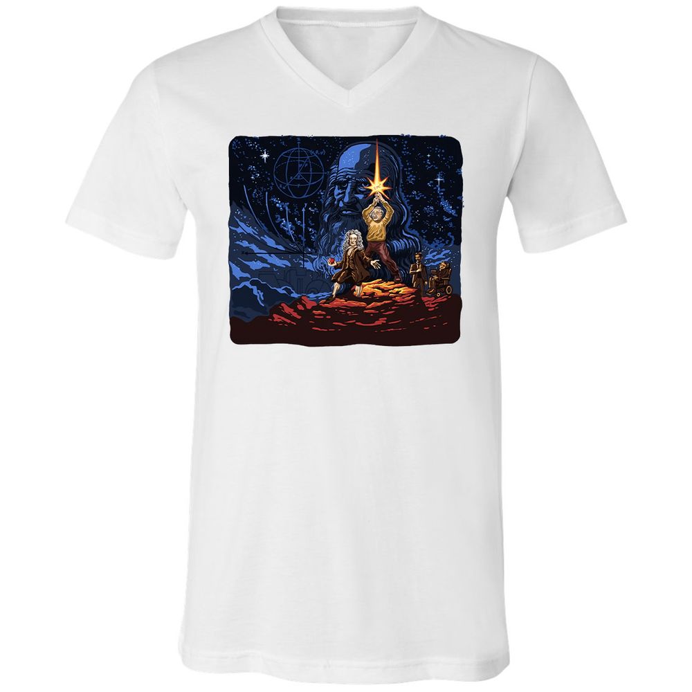 Unisex V-Neck T-Shirt - 6PPSGCJH - White - 5