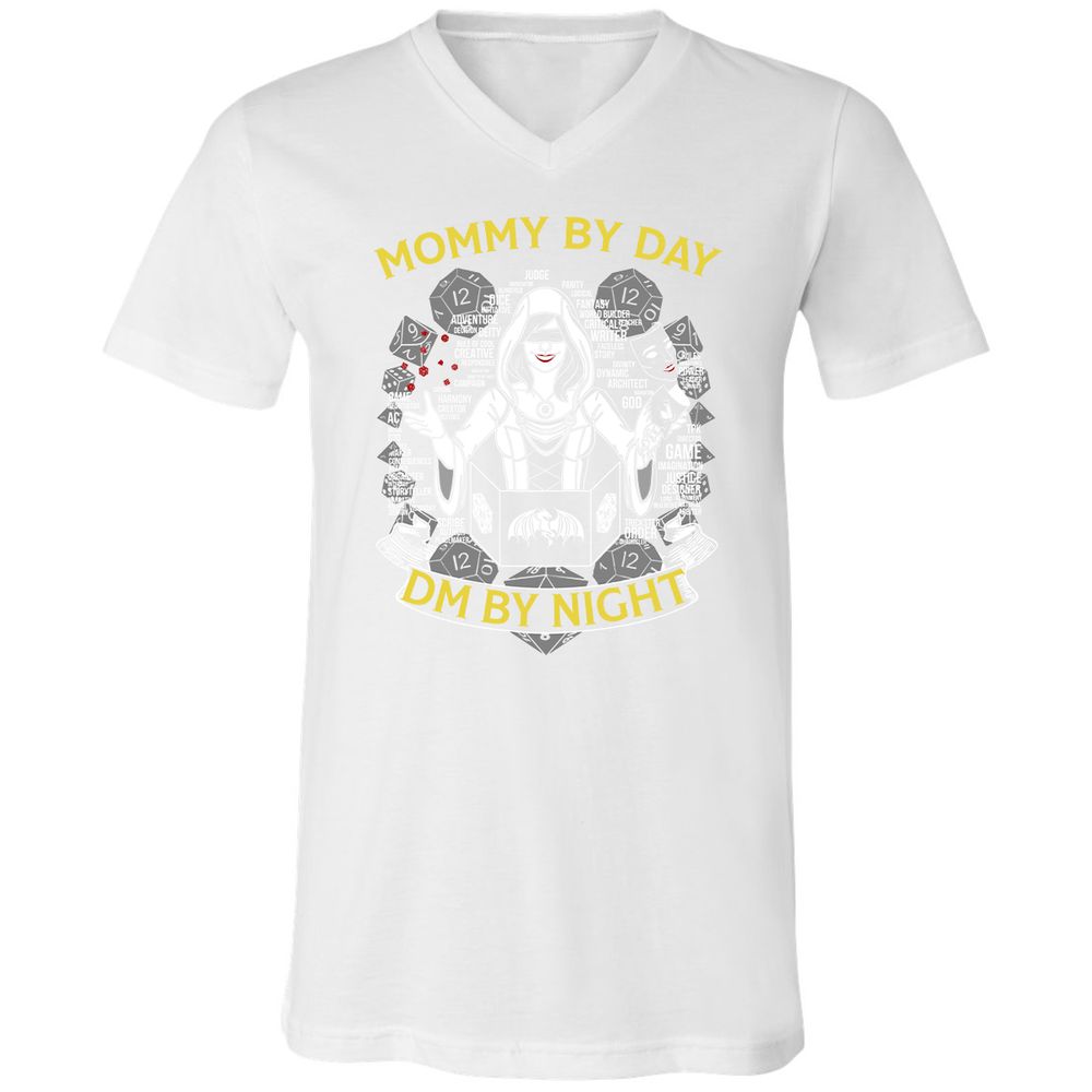 Unisex V-Neck T-Shirt - 4CQ5JHD3 - White - 5