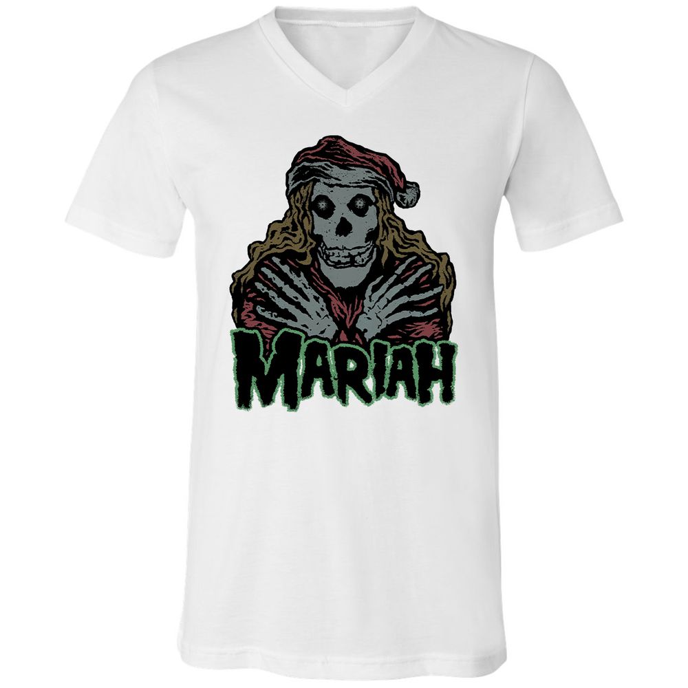 Unisex V-Neck T-Shirt - ELDR5SZF - White - 5