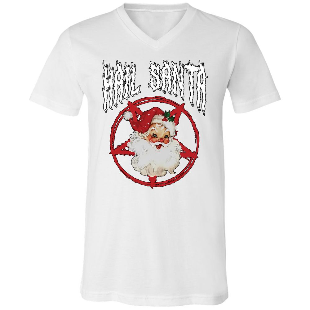 Unisex V-Neck T-Shirt - 1VNTQMZR - White - 5
