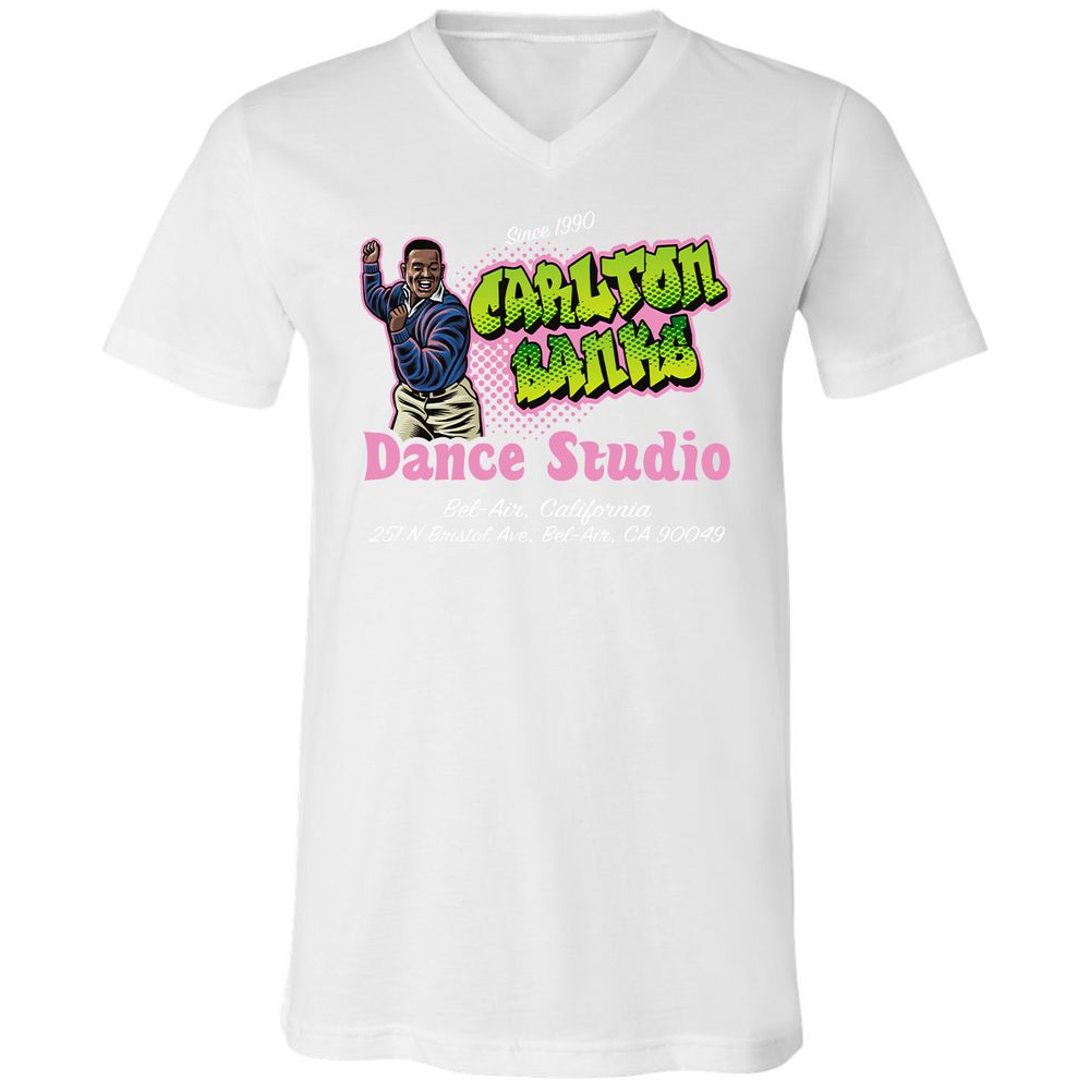 Unisex V-Neck T-Shirt - 448FPX3C - White - 5