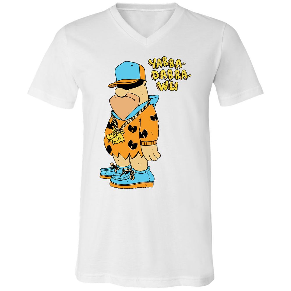 Unisex V-Neck T-Shirt - NDN6N58F - White - 5