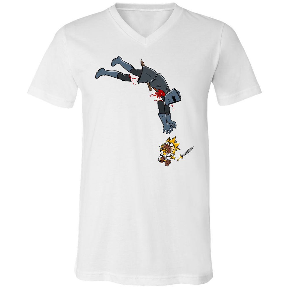 Unisex V-Neck T-Shirt - 4NC6AP3Z - White - 5